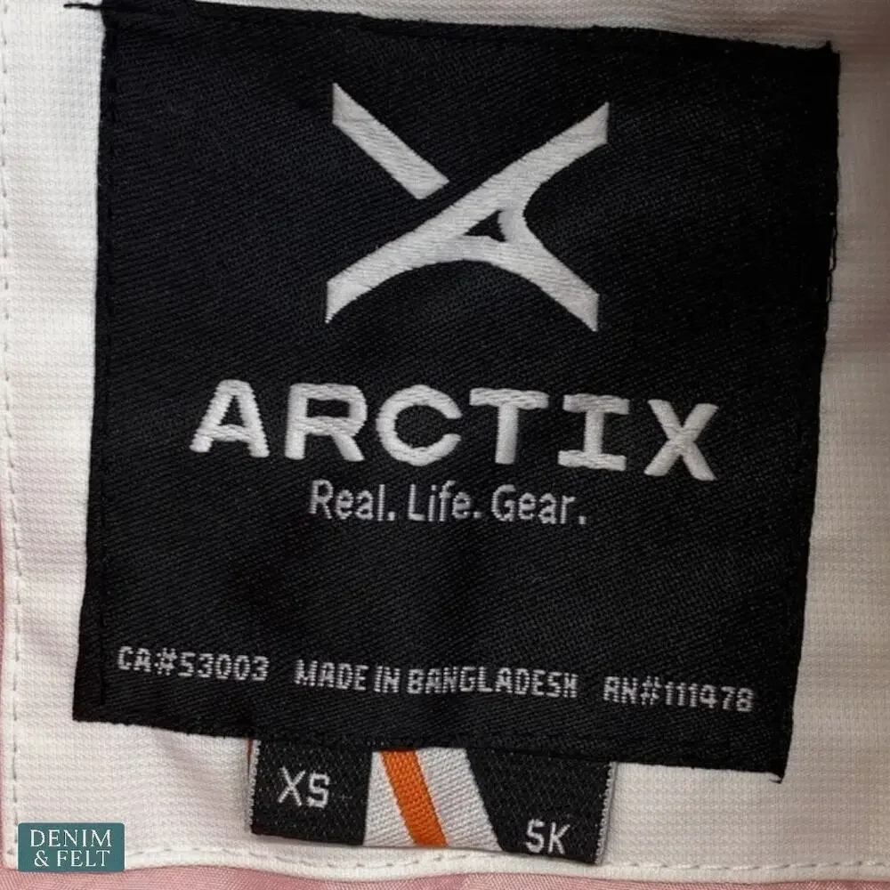 NEW‎ Arctix Girls Frost Colorblock Insulated Winter Parka Jacket White (XS)